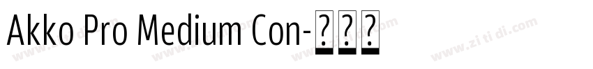 Akko Pro Medium Con字体转换